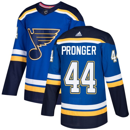 Adidas Men St.Louis Blues 44 Chris Pronger Blue Home Authentic Stitched NHL Jersey